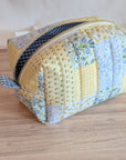 Carry - All Boxy Pouch | Yellow & Green Patchwork - Trendy Fox Studio