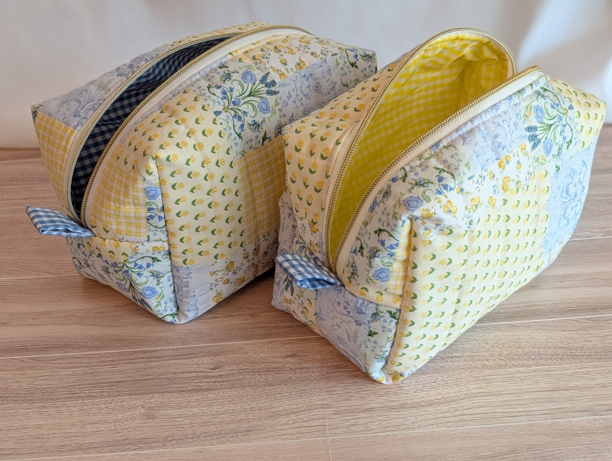 Carry - All Boxy Pouch | Yellow & Green Patchwork - Trendy Fox Studio