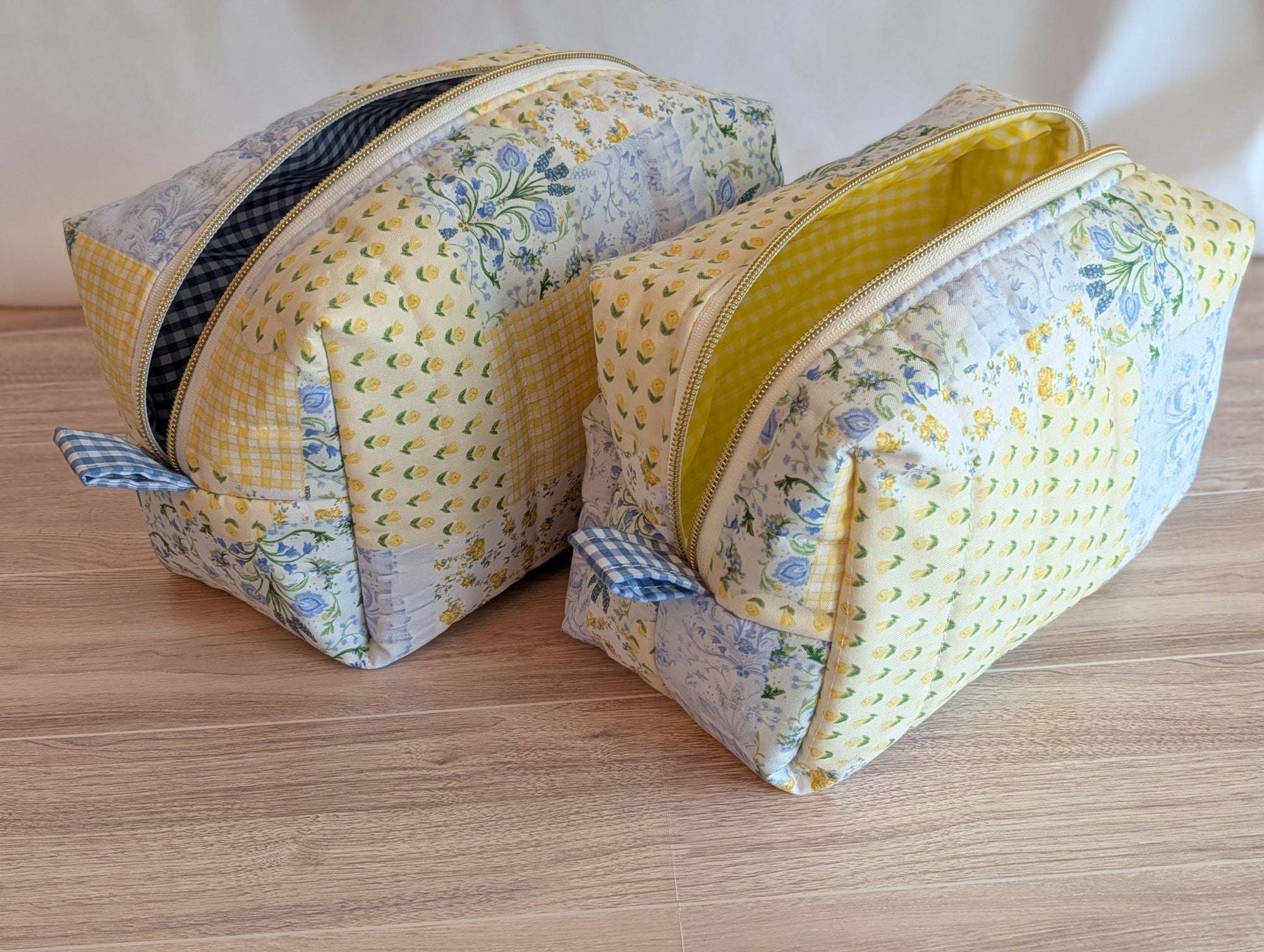 Carry - All Boxy Pouch | Yellow & Green Patchwork - Trendy Fox Studio