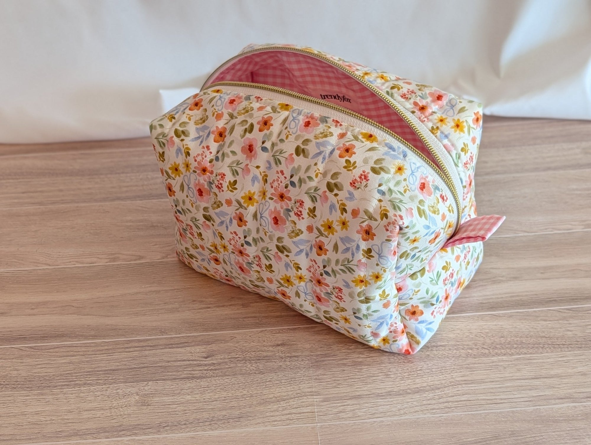 Carry - All Boxy Pouch | Blossoms & Bows - Trendy Fox Studio