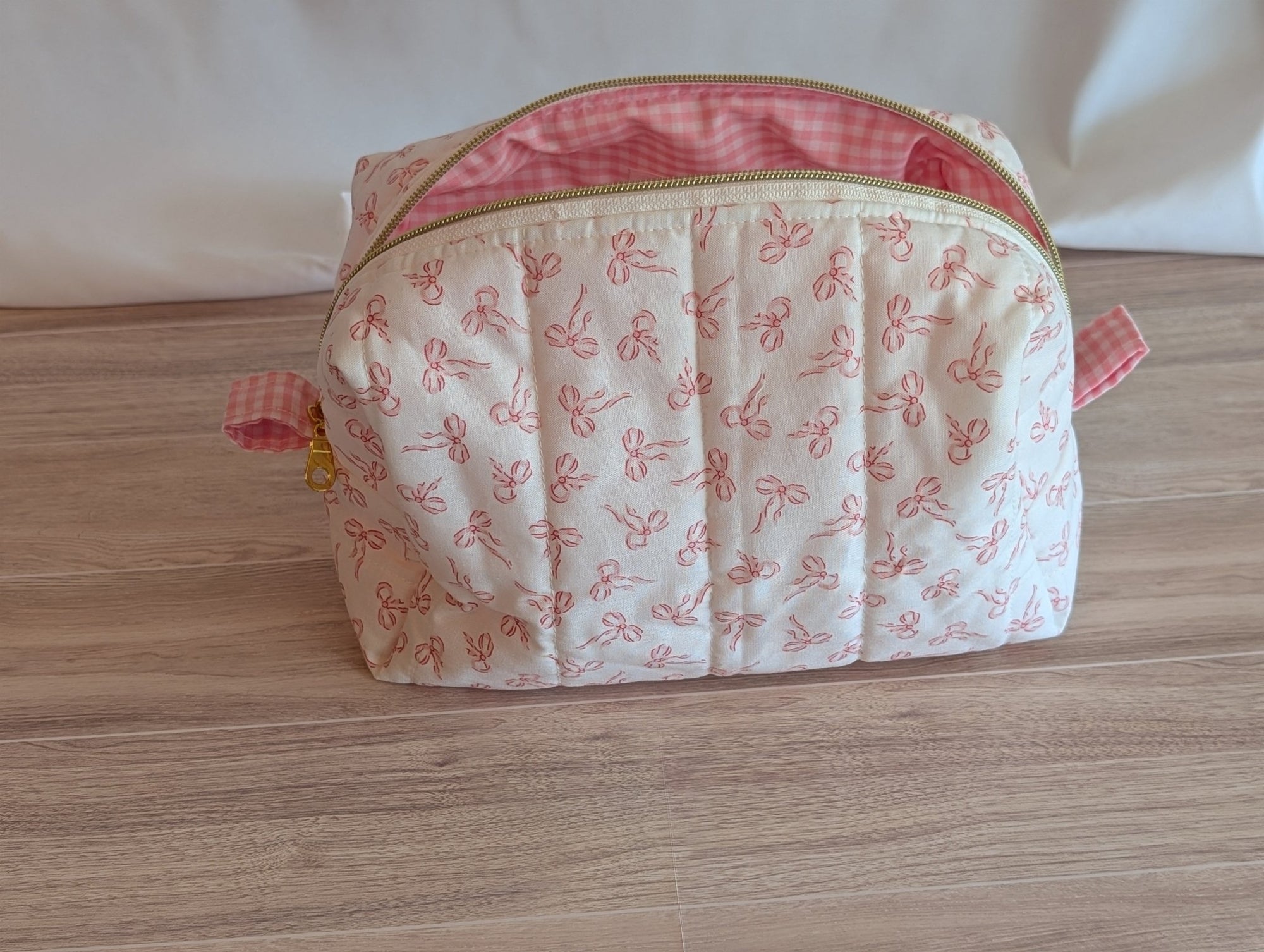 Carry - All Boxy Pouch | Pink Bows - Trendy Fox Studio