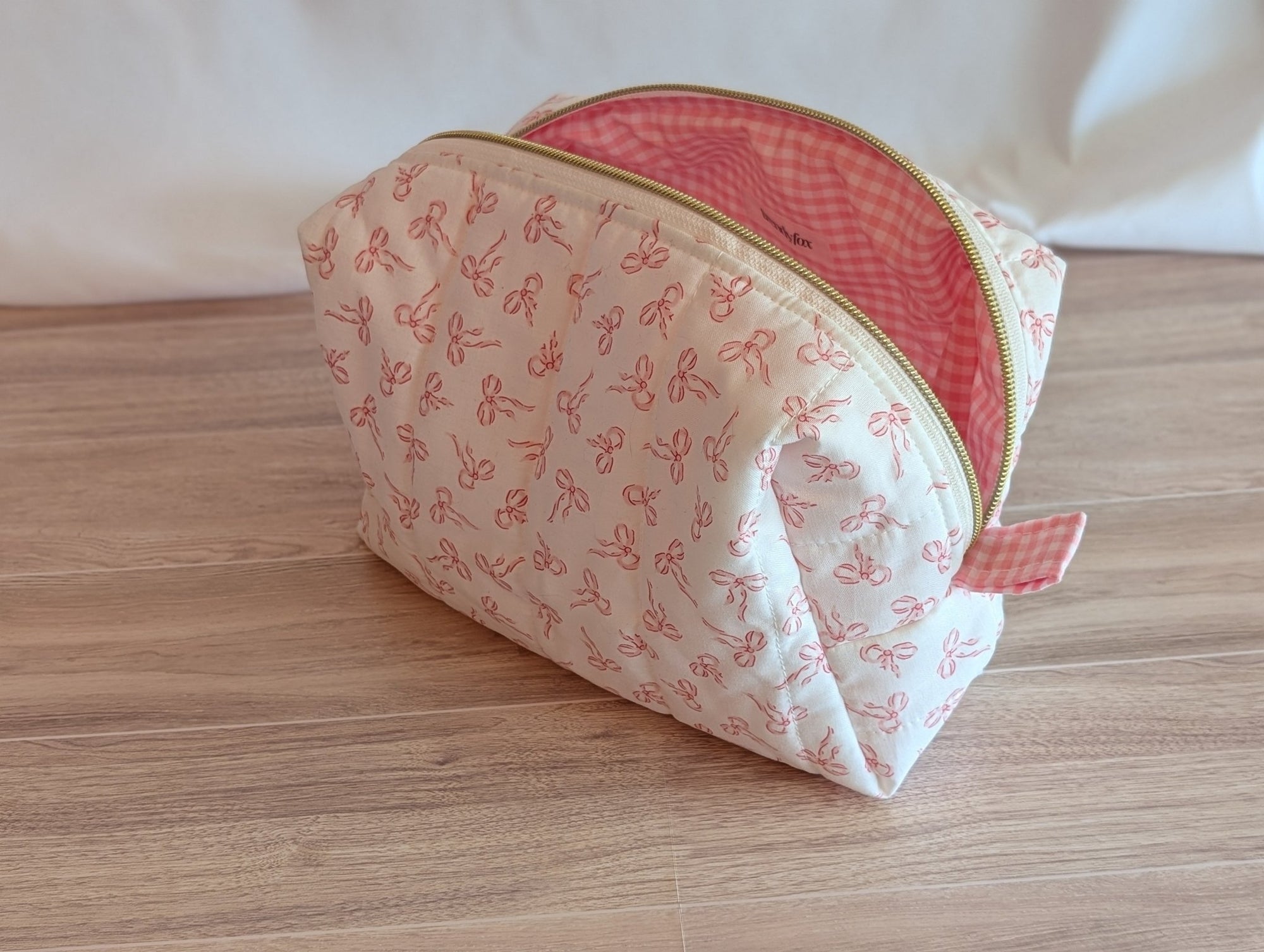 Carry - All Boxy Pouch | Pink Bows - Trendy Fox Studio