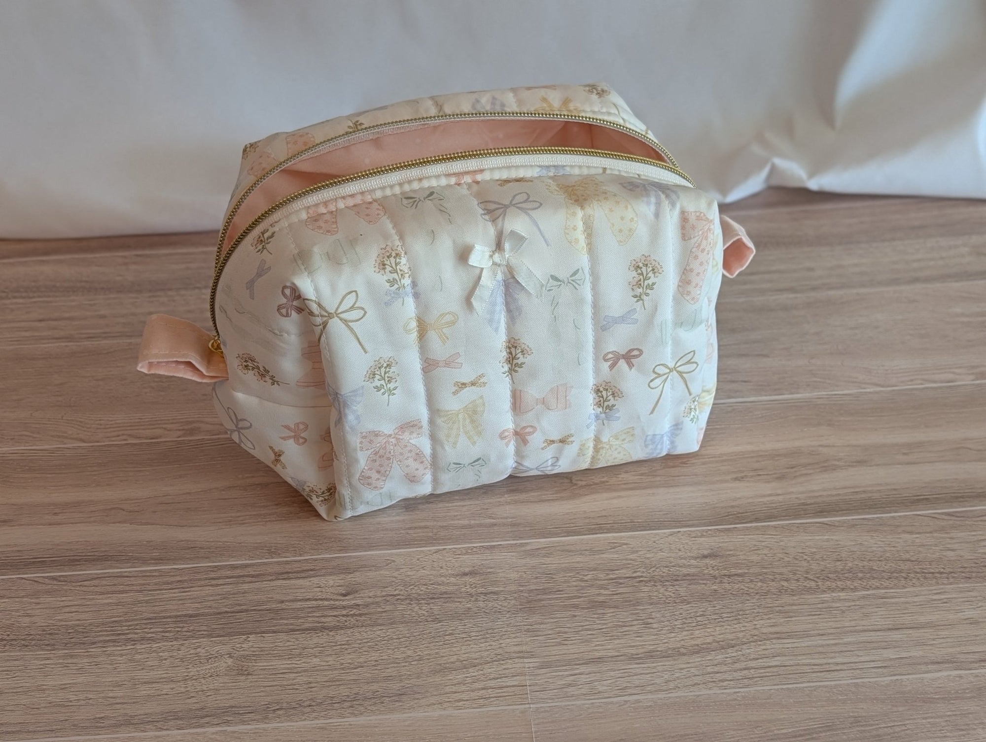 Carry - All Boxy Pouch | Pastel Rainbow Bows - Trendy Fox Studio