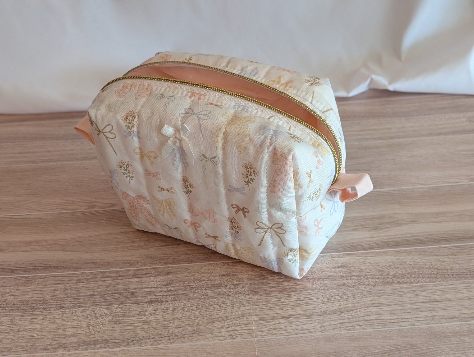 Carry - All Boxy Pouch | Pastel Rainbow Bows - Trendy Fox Studio