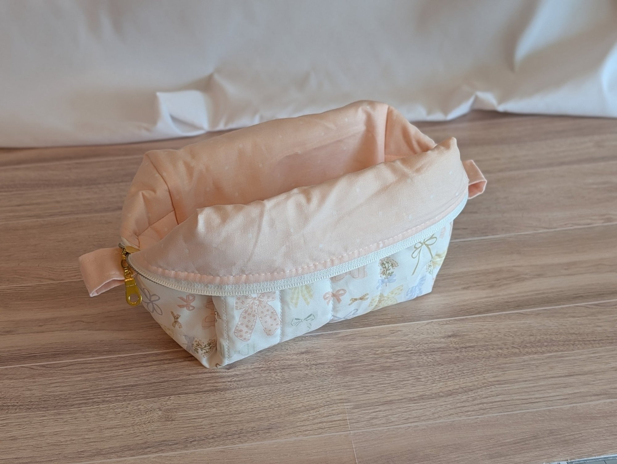 Carry - All Boxy Pouch | Pastel Rainbow Bows - Trendy Fox Studio