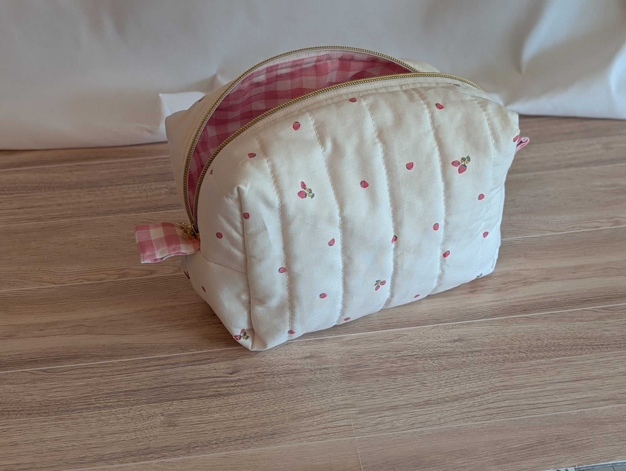 Carry - All Boxy Pouch | Tiny Strawberries - Trendy Fox Studio