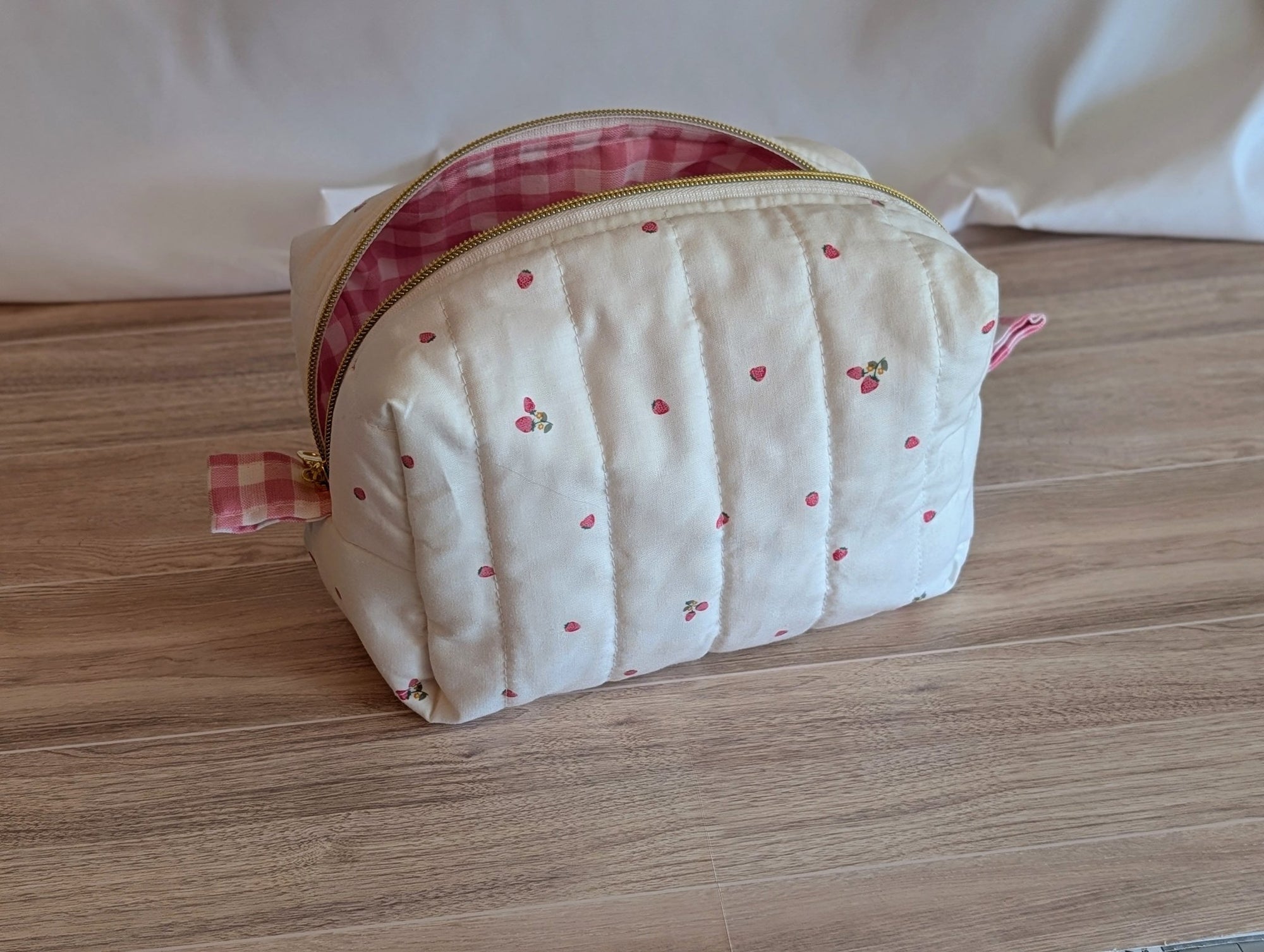Carry - All Boxy Pouch | Tiny Strawberries - Trendy Fox Studio