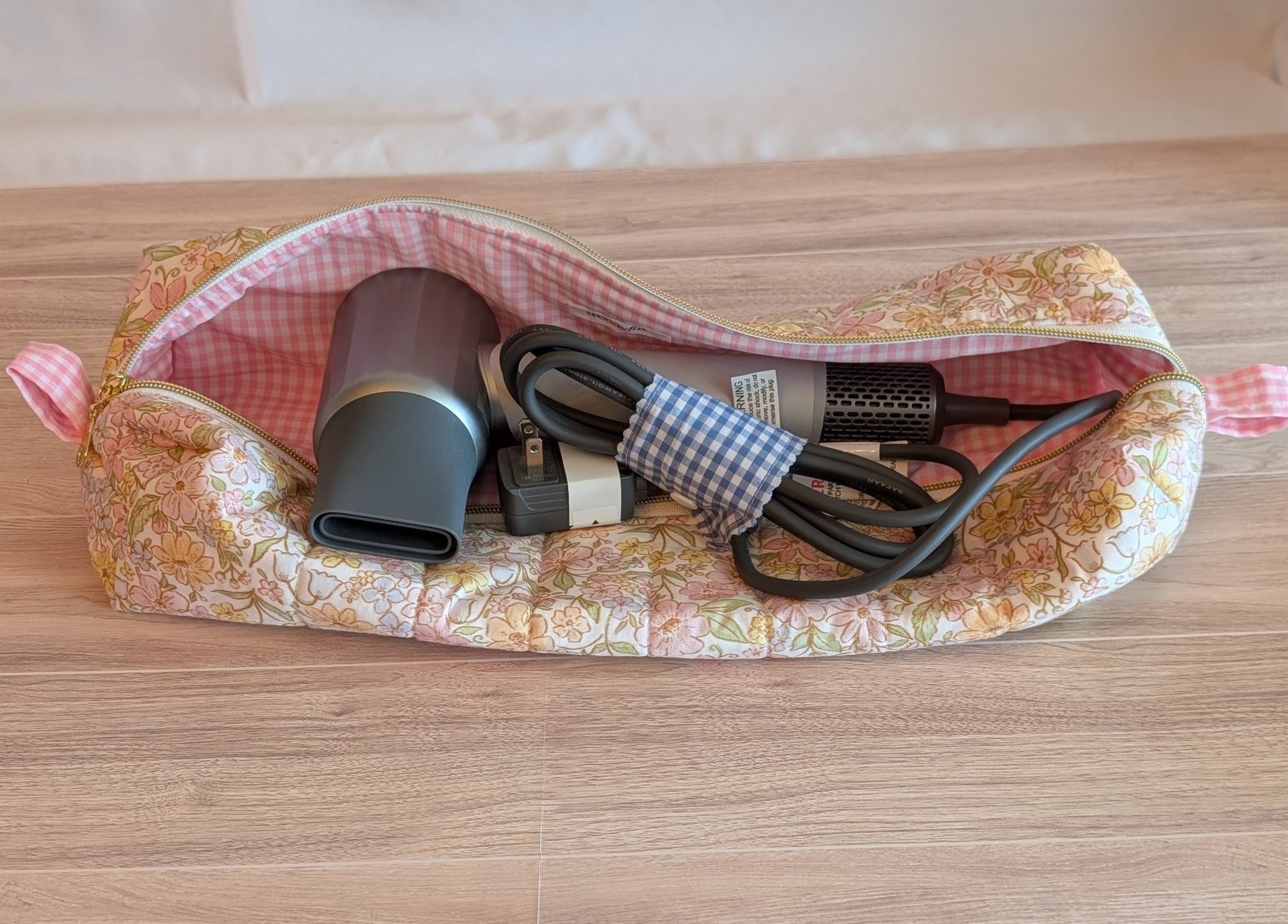 Hair Tool Pouch | Spring Peony - Trendy Fox Studio