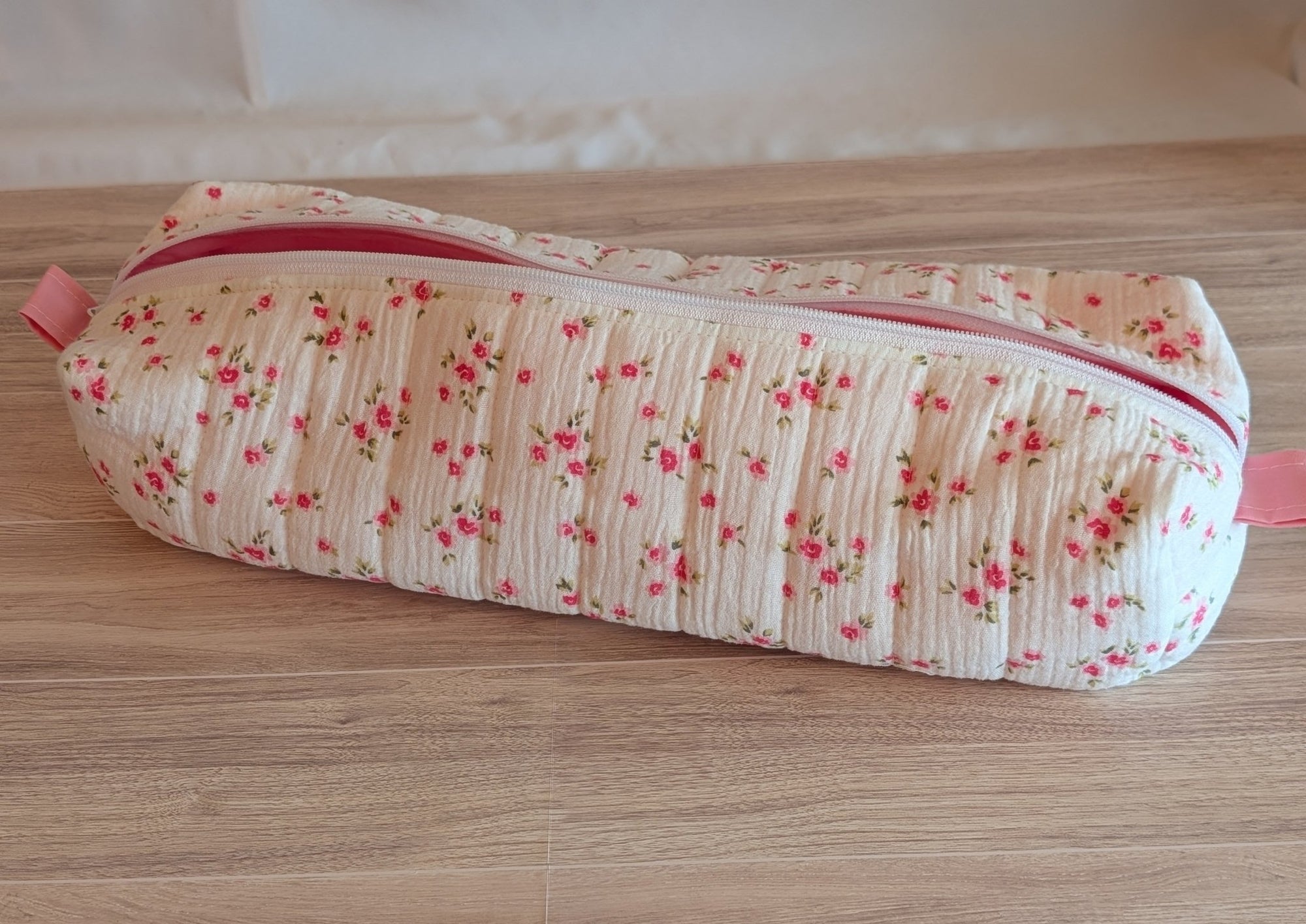 Hair Tool Pouch | White Rose Gauze - Trendy Fox Studio