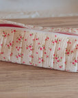 Hair Tool Pouch | White Rose Gauze - Trendy Fox Studio