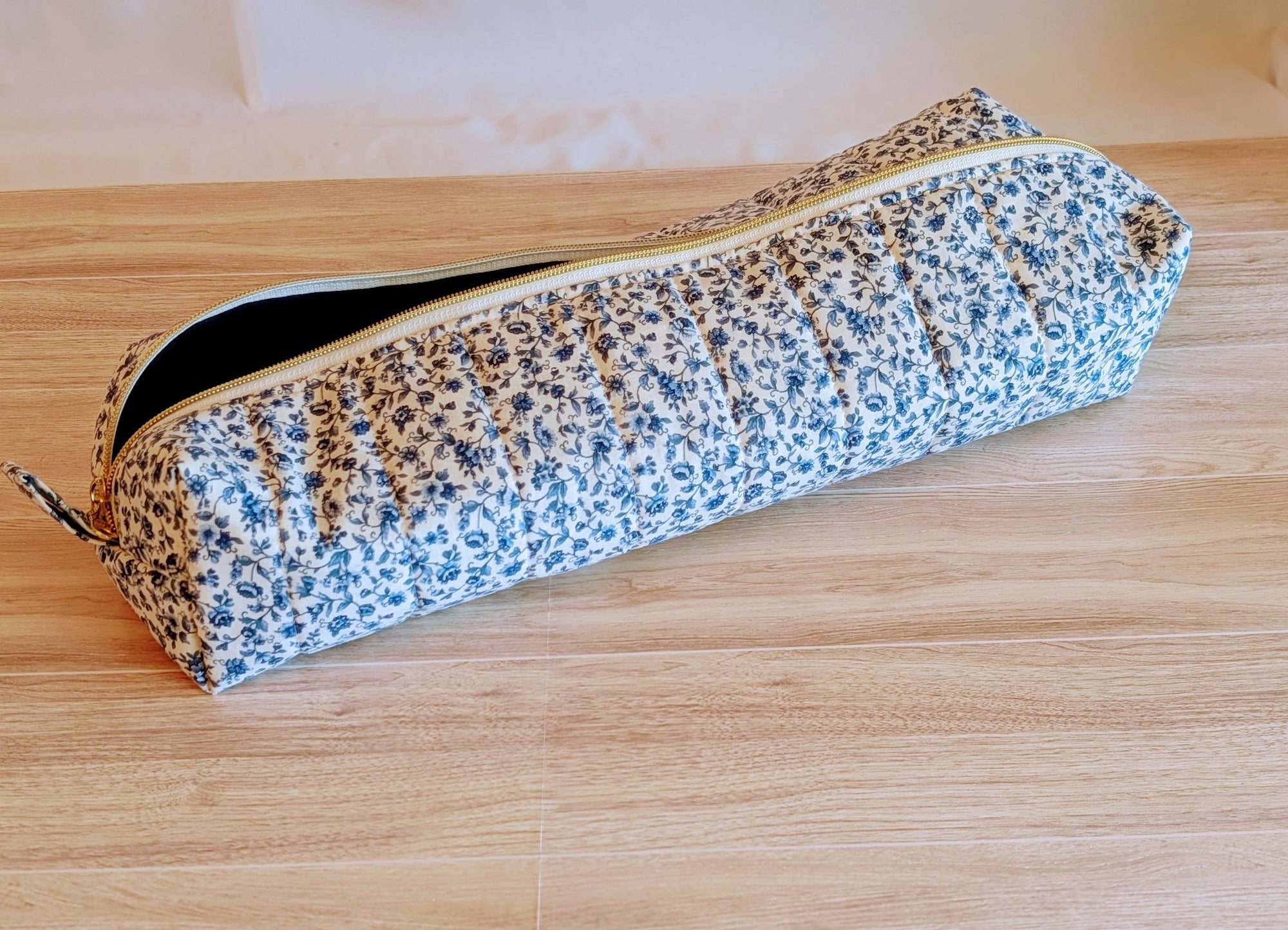 Hair Tool Pouch | Vintage Blue Floral - Trendy Fox Studio