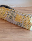 Hair Tool Pouch | Yellow & Green Patchwork - Trendy Fox Studio