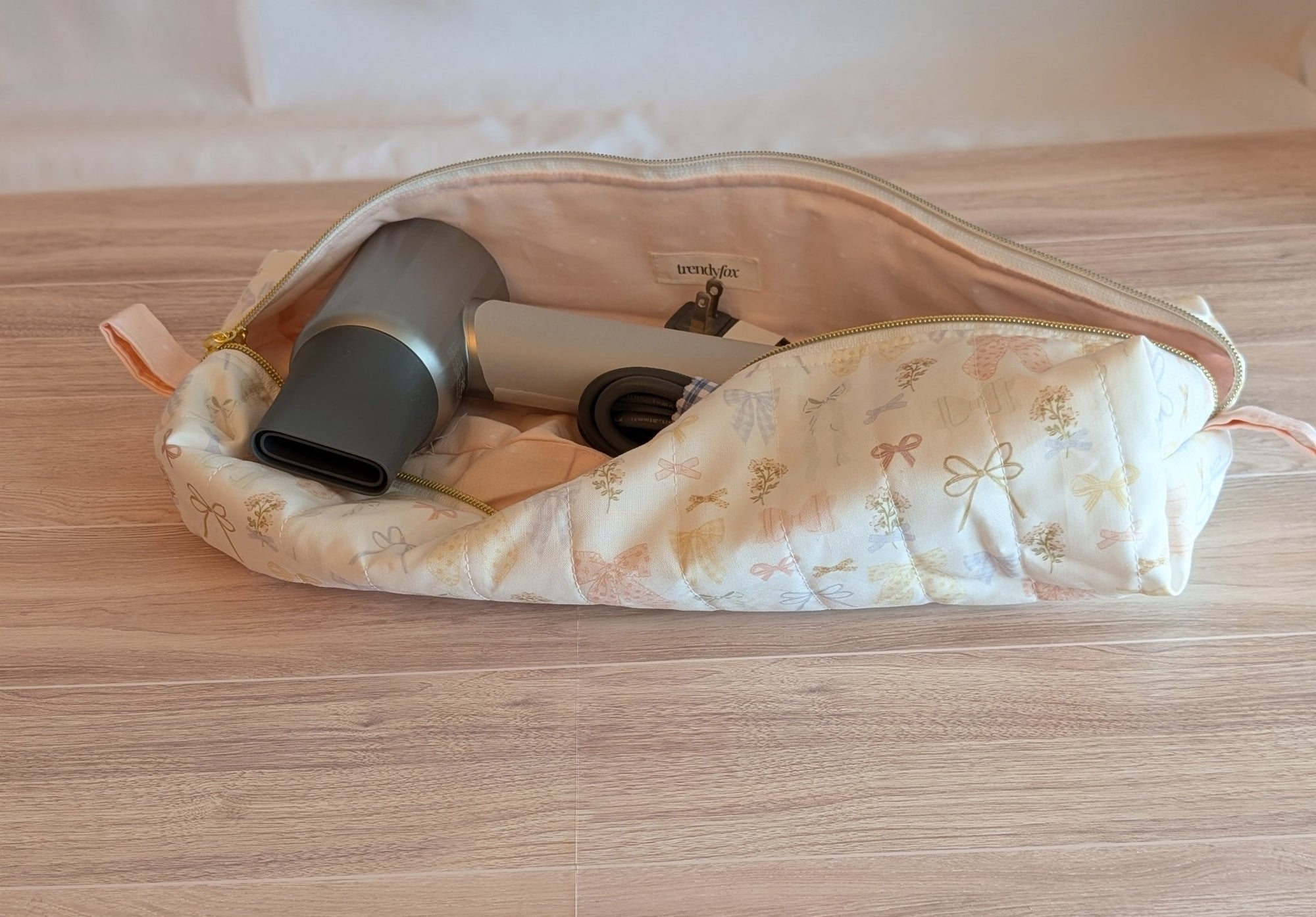 Hair Tool Pouch | Pastel Rainbow Bows - Trendy Fox Studio