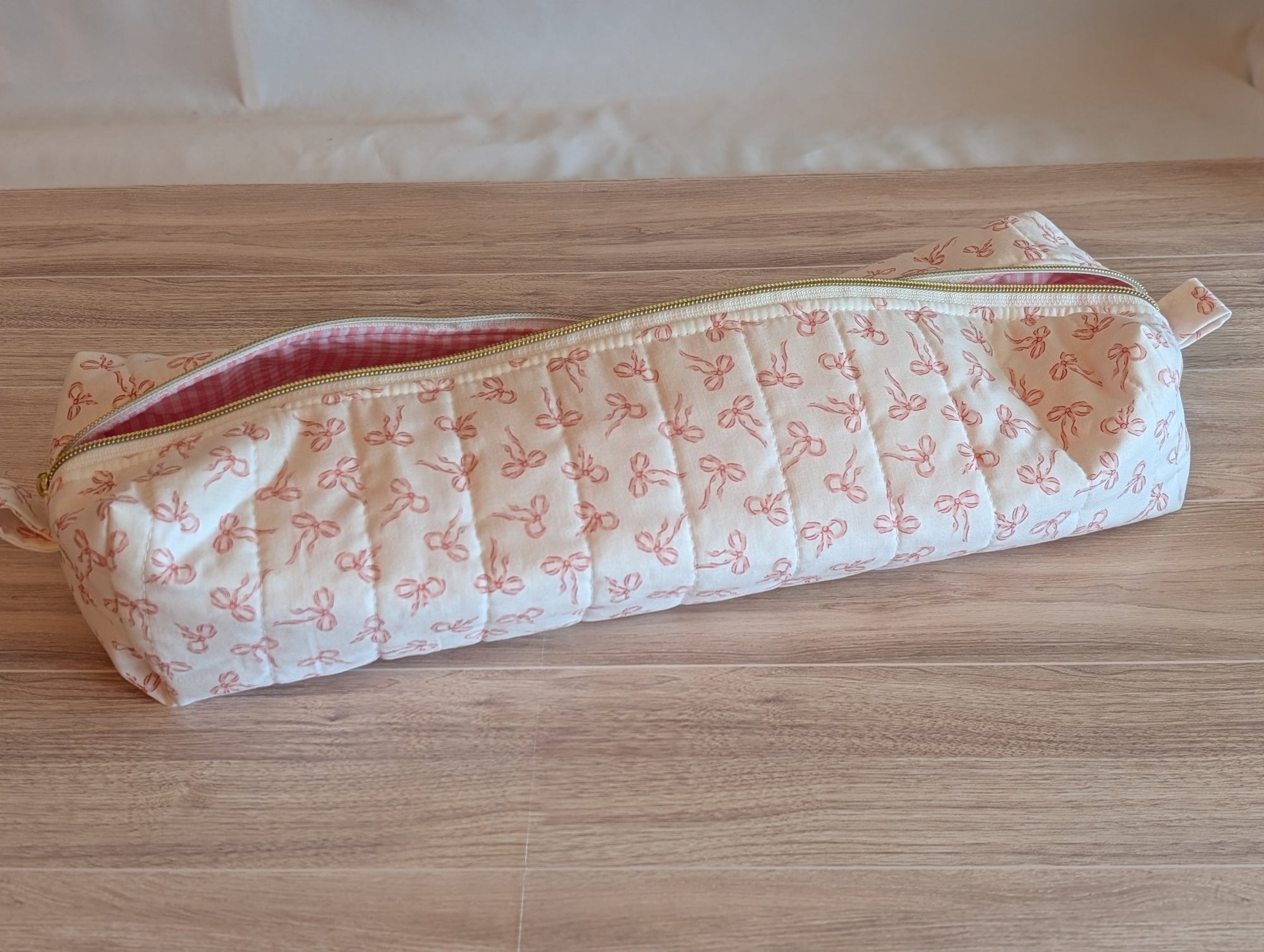 Hair Tool Pouch | Pink Bows - Trendy Fox Studio