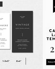Vertical Thin Modern Minimal Candle Label Canva Template | Tina