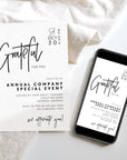 Company Party Business Invitation Canva Template | Dusk - Trendy Fox Studio