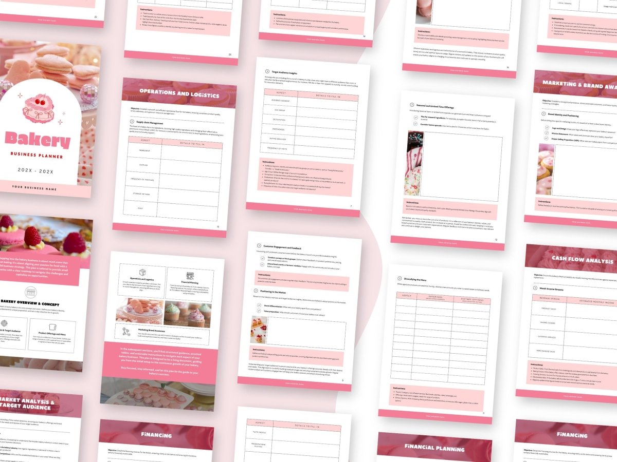 Bakery Business Plan | Canva Template - Trendy Fox Studio