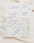 Baroque Rococo Coquette Business Thank You Card Canva Template - Trendy Fox Studio