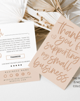 Boho Business Thank You Card Canva Template | Billie