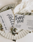 Boho Business Thank You Card Canva Template | Loxli - Trendy Fox Studio