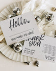 Boho Business Thank You Card Canva Template | Loxli - Trendy Fox Studio