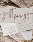 Boho Gift Certificate Canva Template | Nora - Trendy Fox Studio