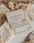 Boho Neutral Loyalty Card Canva Template | Nora - Trendy Fox Studio