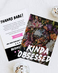 Bold Disco Ball Floral Business Thank You Card Canva Template - Trendy Fox Studio