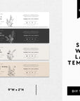 Botanical Soap Bar Wrap, Minimal Band Label Canva Template - Trendy Fox Studio