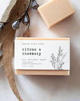 Botanical Soap Bar Wrap, Minimal Band Label Canva Template - Trendy Fox Studio