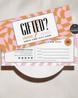 Bright & Fun Retro Gift Certificate Canva Template | Brooks (Copy) - Trendy Fox Studio