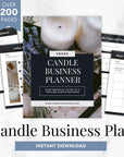 Candle Business Planner & Guide, Candle Making Startup Planner, Goal Setting, Budget Planning, & More! - Trendy Fox Studio