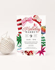 Christmas Pop - Up Event Flyer Canva Template | Kitsch Disco Christmas - Trendy Fox Studio