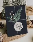 Christmas Small Business Thank You Card Canva Template - Trendy Fox Studio