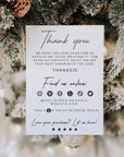 Christmas Small Business Thank You Card Canva Template - Trendy Fox Studio