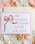 Coquette Bow Business Thank You Card Canva Template | Rose - Trendy Fox Studio