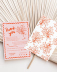 Coquette Bows Handdrawn Wavy Border Business Thank You Card Canva Template | Cielo - Trendy Fox Studio