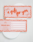 Coquette Hand Drawn Bows Gift Certificate Canva Template | Cielo - Trendy Fox Studio