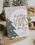 Cute Boho Christmas Business Thank You Card Canva Template - Trendy Fox Studio