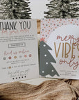 Cute Boho Christmas Business Thank You Card Canva Template - Trendy Fox Studio