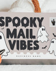 Cute Ghost Spooky Mail Vibes Halloween Business Thank You Postcard Editable Canva Template - Trendy Fox Studio