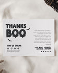 Cute Ghost Spooky Mail Vibes Halloween Business Thank You Postcard Editable Canva Template - Trendy Fox Studio