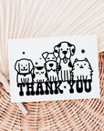 Editable Pet Business Thank You Card, Printable Animal Business Postcard | Canva Template - Trendy Fox Studio