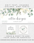 Greenery Gold Botanical Facebook Cover Branding Set Canva Template | Brie - Trendy Fox Studio