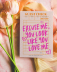 Guest Check Business Thank You Card Canva Template | You Look Like You Love Me - Trendy Fox Studio