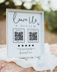 Leave Us a Review, Review Us, Feedback Request Sign Canva Template | Rylee - Trendy Fox Studio