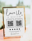 Leave Us a Review, Review Us, Feedback Request Sign Canva Template | Rylee - Trendy Fox Studio