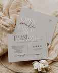 Luxe Boho Business Thank You Card Canva Template | Nora - Trendy Fox Studio