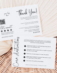 Luxe Soap Care Card with QR Code, Business Thank You Canva Template | Rylee - Trendy Fox Studio