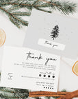 Minimalist Modern Christmas Business Thank You Card Canva Template - Trendy Fox Studio